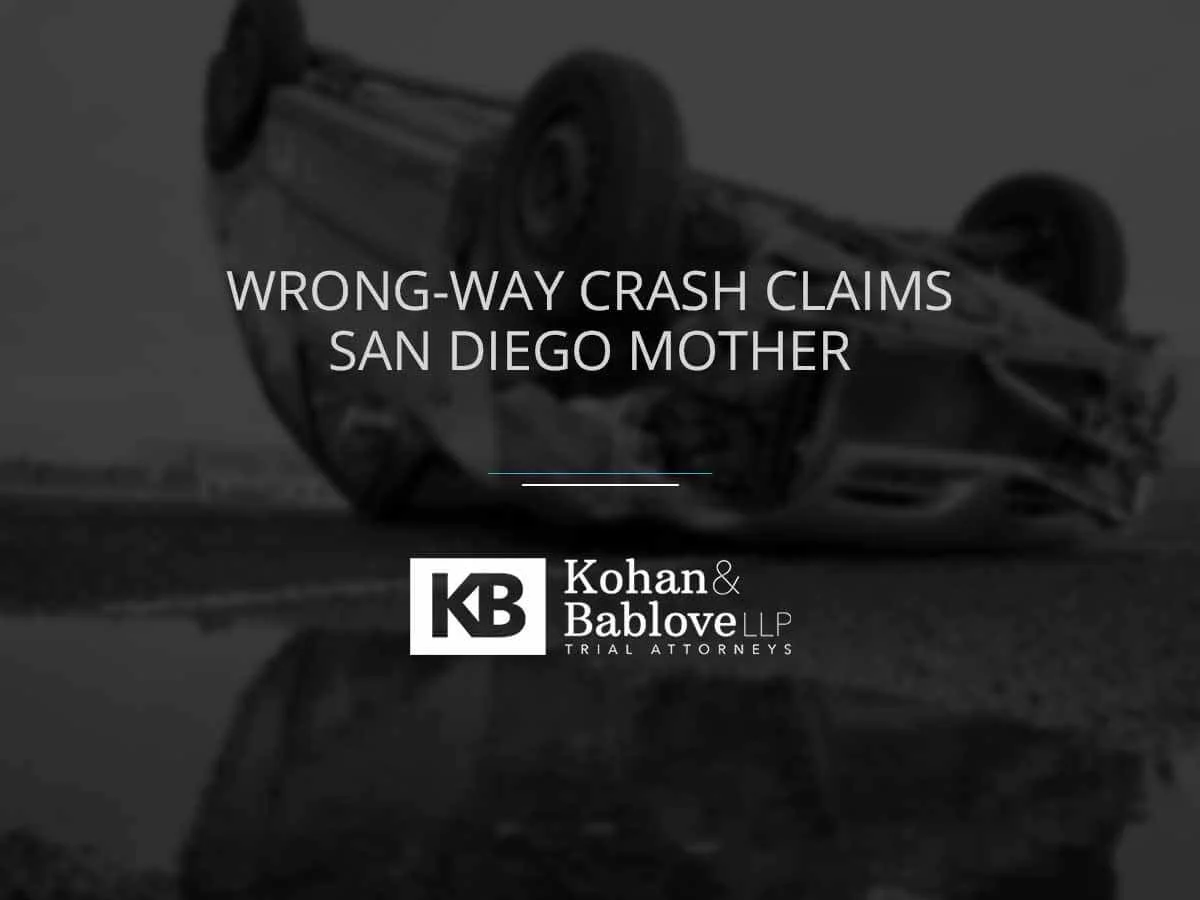 wrong-way crash claims San Diego mother