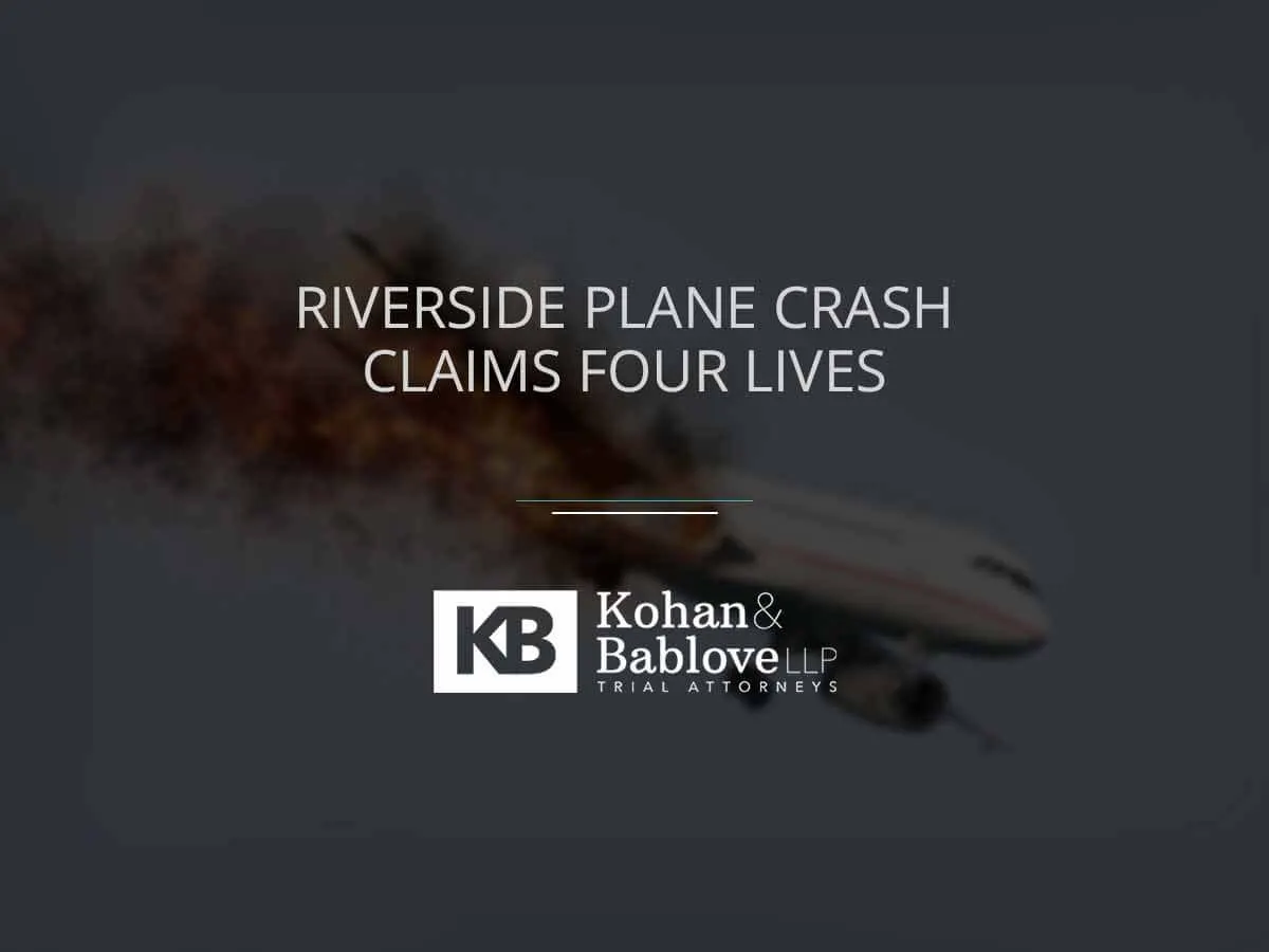Riverside plane crash claims four lives