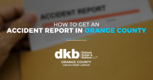 How to Get an Accident Report in Orange County