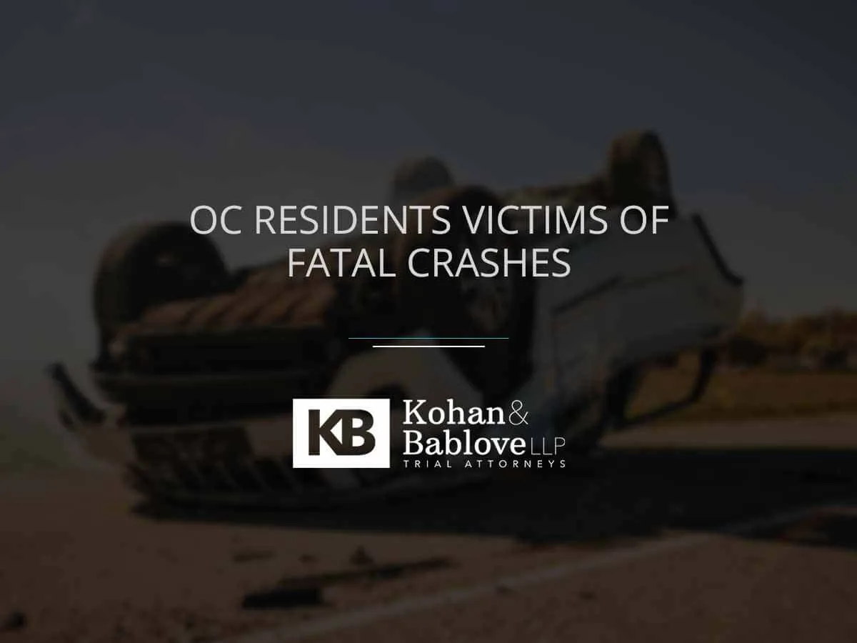 OC residents victims of fatal crashes