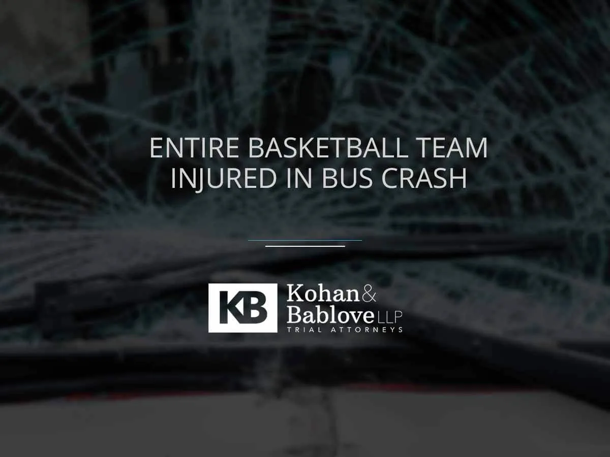entire basketball team injured in bus crash