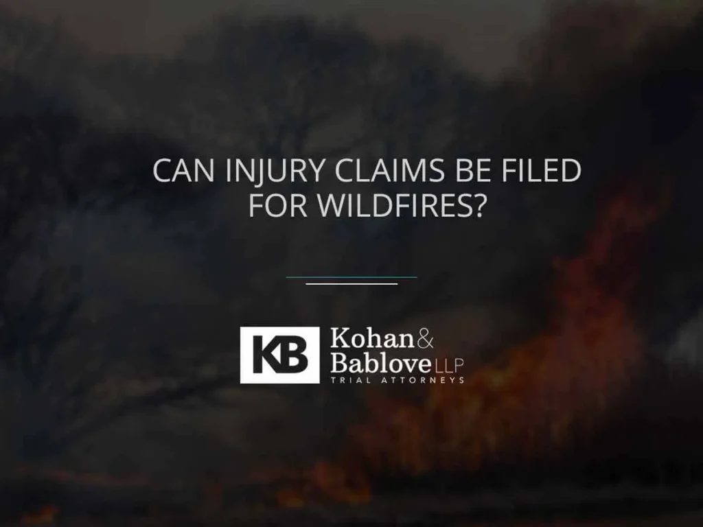 Can You File an Injury Claim After a Wildfire in California?