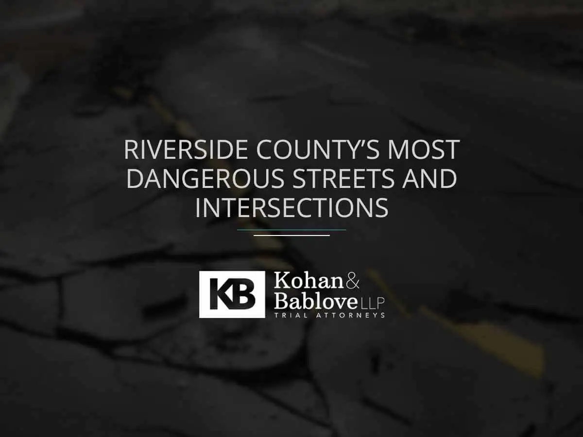 Riverside County's most dangerous streets and intersections