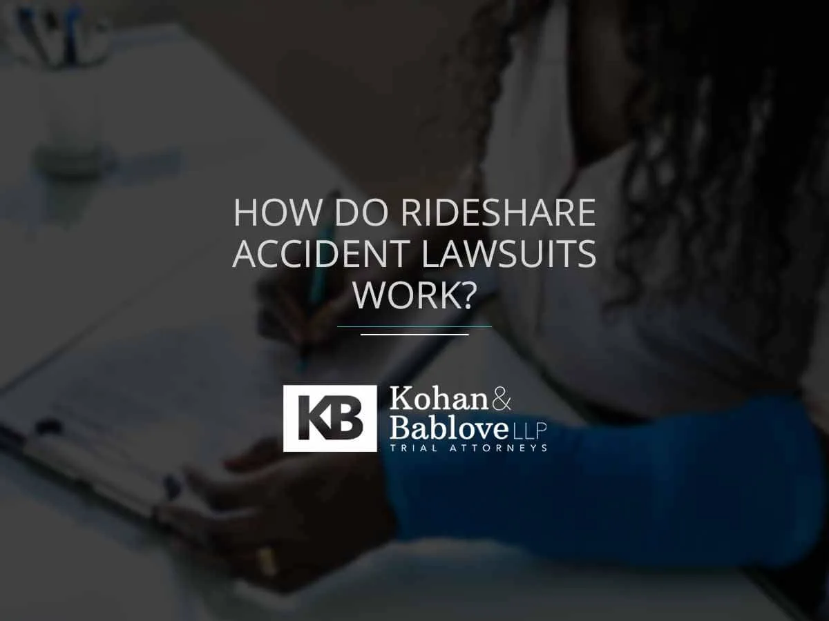 how do rideshare accident lawsuits work