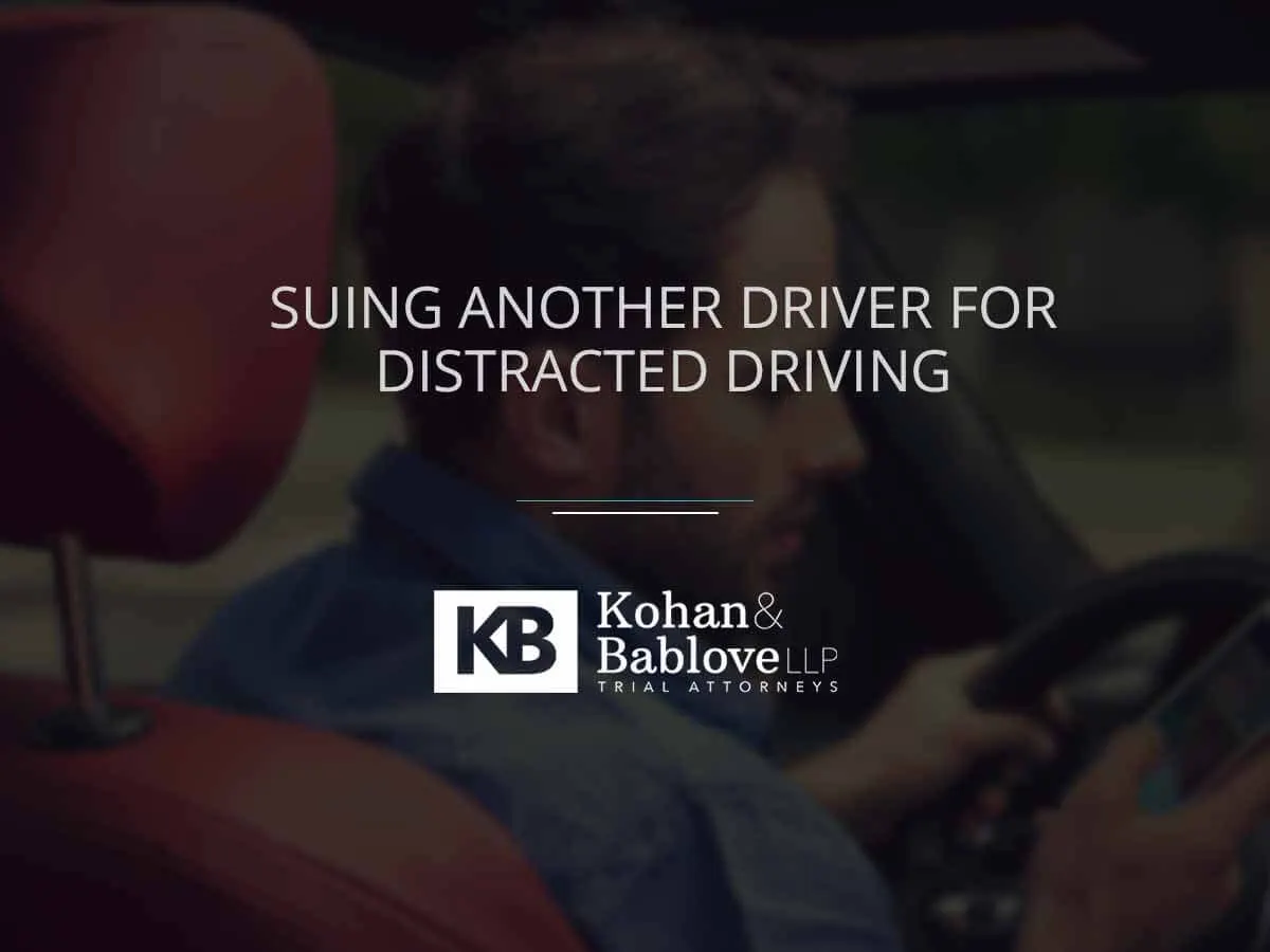suing another driver for distracted driving