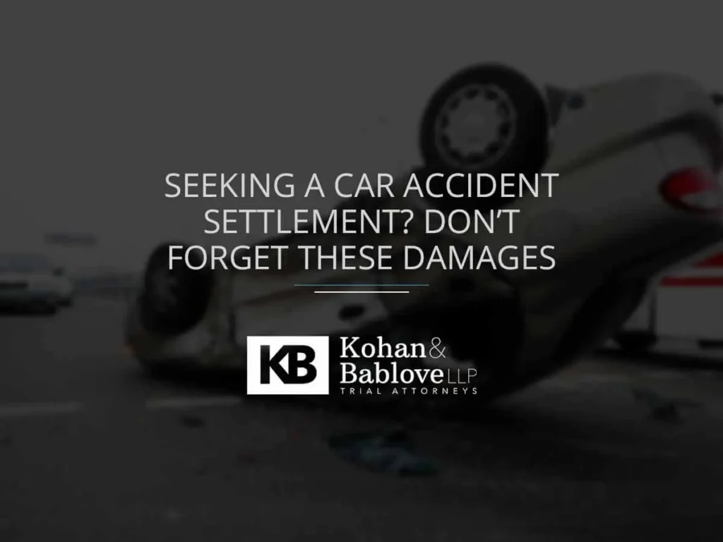 Seeking a Car Accident Settlement? Don’t Forget These Damages