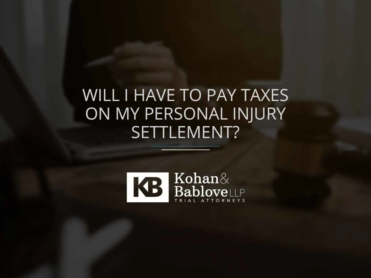 will I have to pay taxes on my personal injury settlement