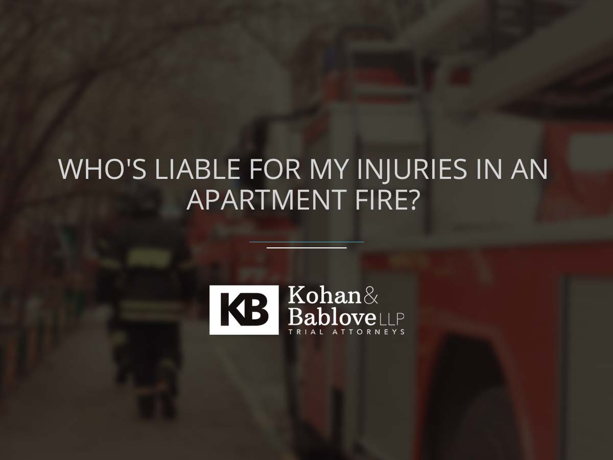 Who's Liable for Apartment Fire Losses? Getting Compensated