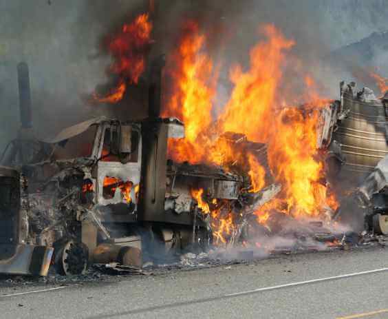 18-wheeler after semi-truck accident