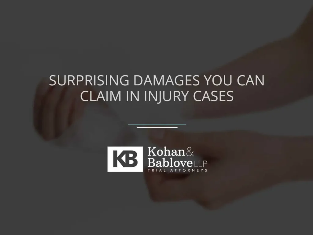 Surprising Damages You Can Claim After an Injury in California
