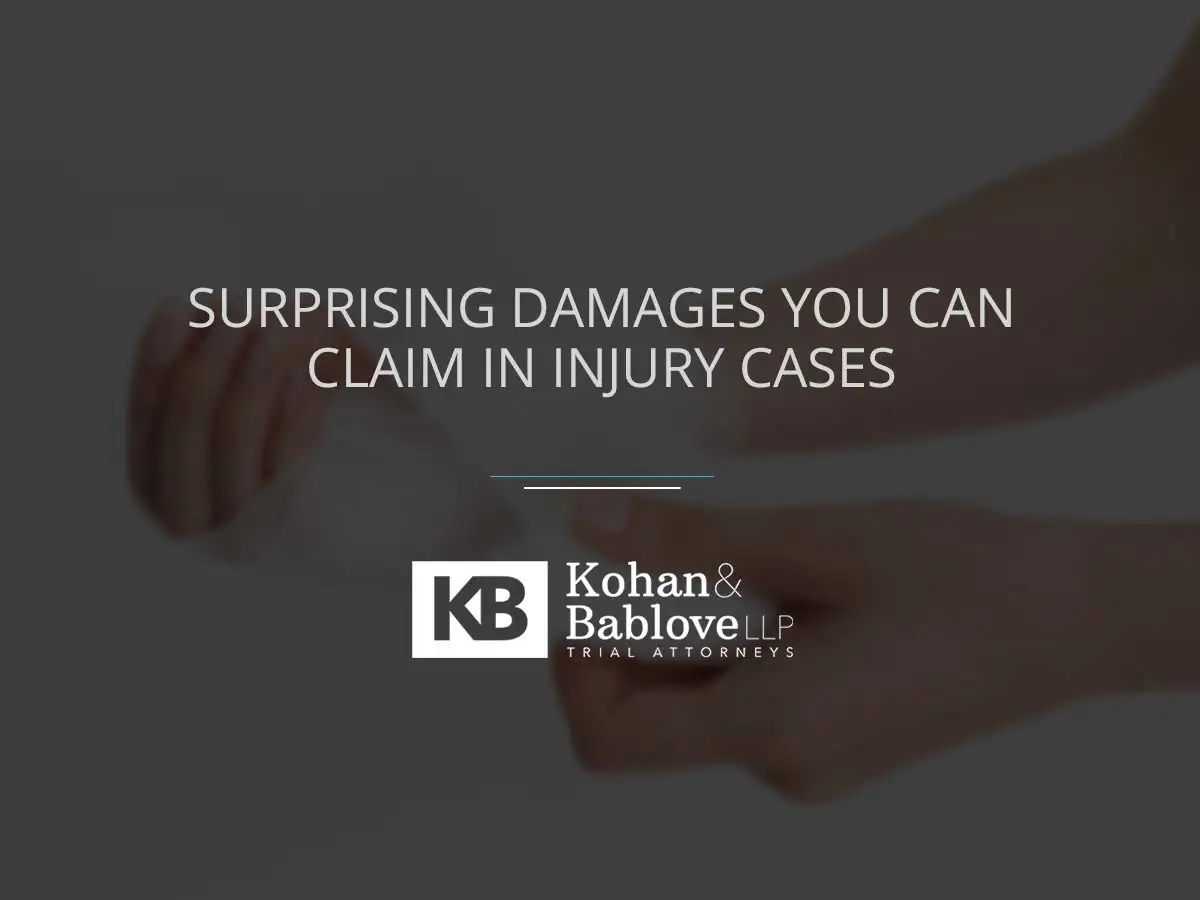 Surprising Damages You Can Claim in Injury Cases