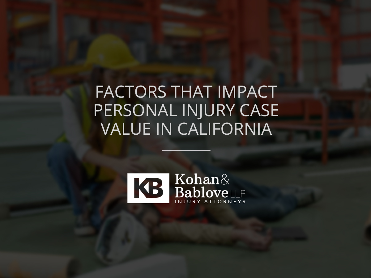 Factors That Impact Personal Injury Case Value in California
