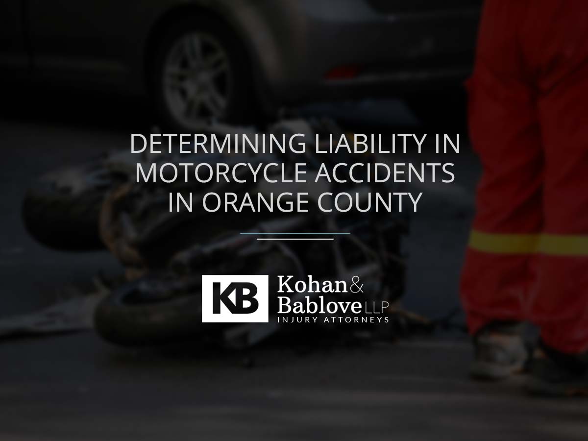 Determining Liability in Motorcycle Accidents in Orange County
