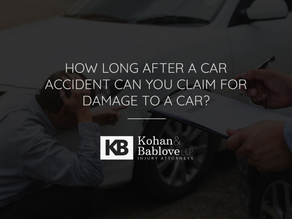 How Long After a Car Accident Can You Claim for Damage in California?