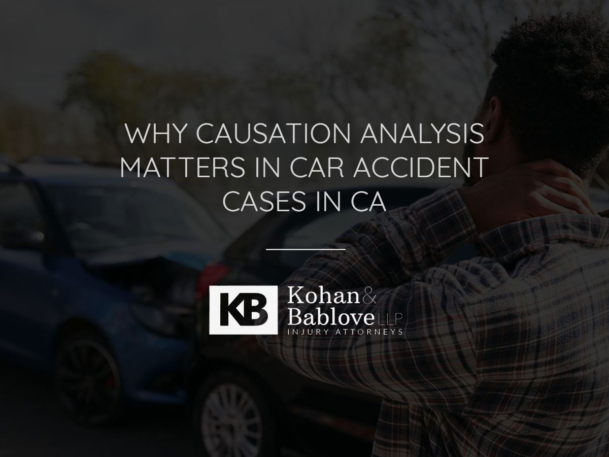 Why Causation Analysis Matters in Car Accident Cases in CA
