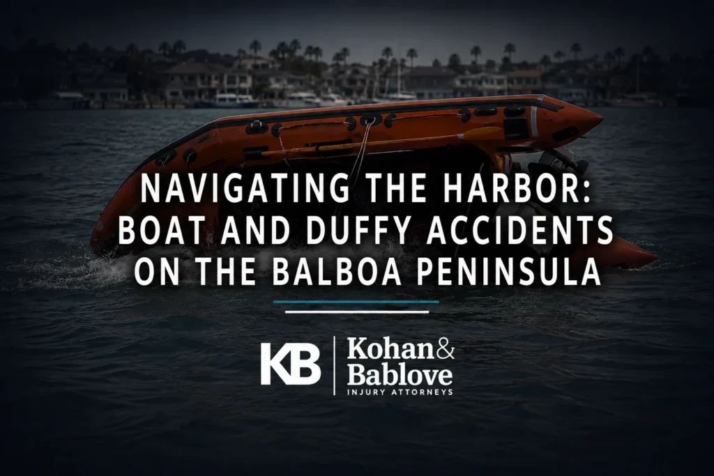 Navigating the Harbor: Boat and Duffy Accidents on the Balboa Peninsula