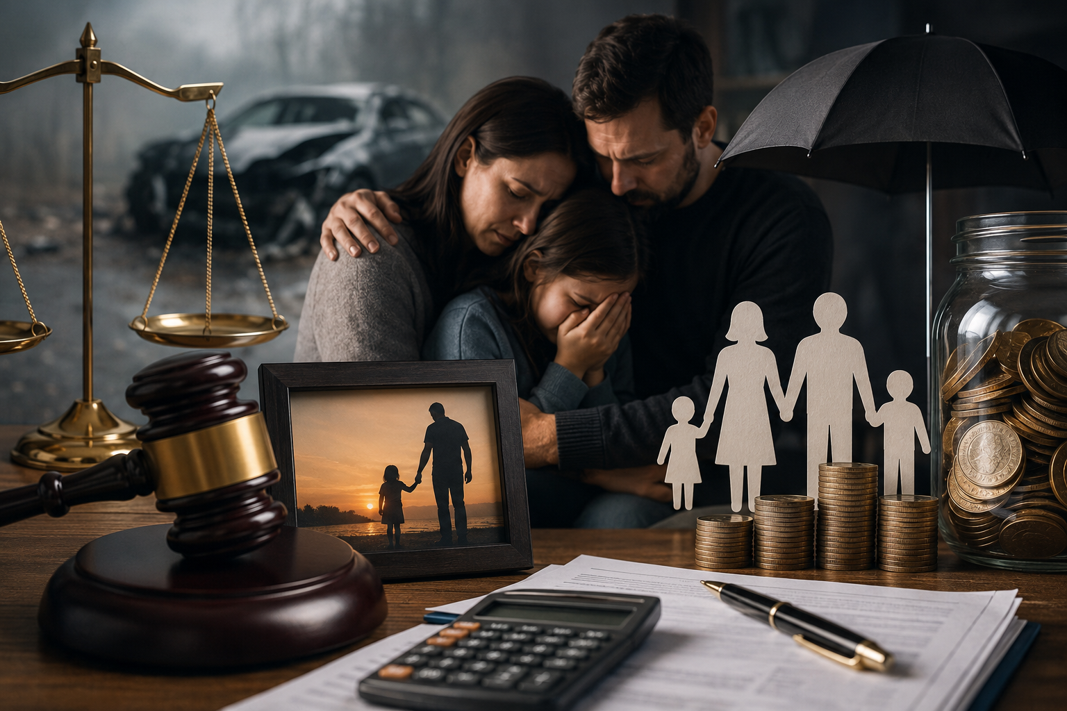Wrongful death compensation concept