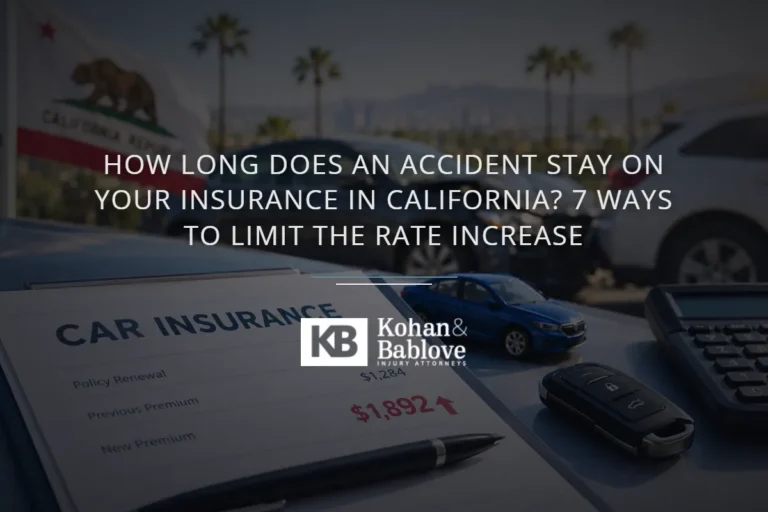 How Long Does an Accident Stay on Your Insurance in California? 7 Ways to Limit the Rate Increase