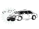 Car accident icon