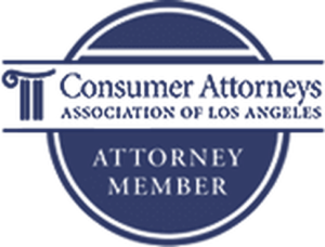 Consumer Attorneys Association of Los Angeles attorney member badge