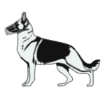 Dog bite icon