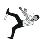 Slip and fall icon